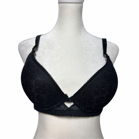 Rene Rofe Lace Push Up Bra Set of 2 Black and Nude 36D Underwire Padded - Picture 4 of 8